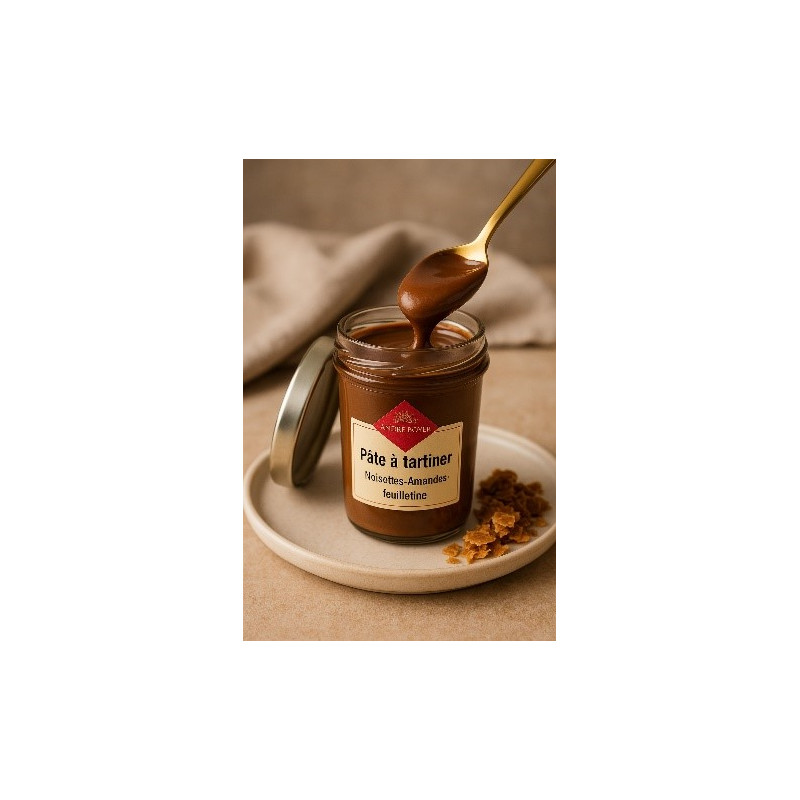 Hazelnut, almond and feuilletine spread 220g