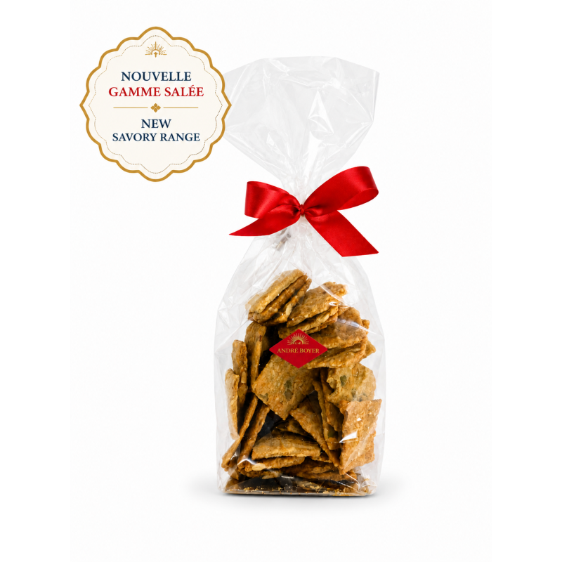 Crackers pesto & duo de graines